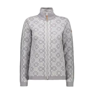 Cmp Knitted Pullover 7h26005 Fleece Met Halve Rits Grijs