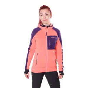 Trangoworld Trx2 Stretch Pro Fleece Met Kap Paars