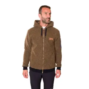 Trangoworld Tindaya Fleece Met Kap Bruin