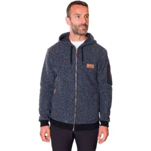 Trangoworld Tindaya Fleece Met Kap Blauw