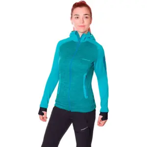 Trangoworld Asiego Fleece Met Kap Turquesa / Turquesa