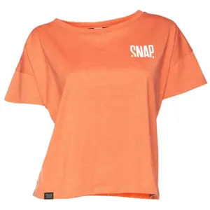 Snap Climbing Crop Hemp T-shirt Met Korte Mouwen Terracotta