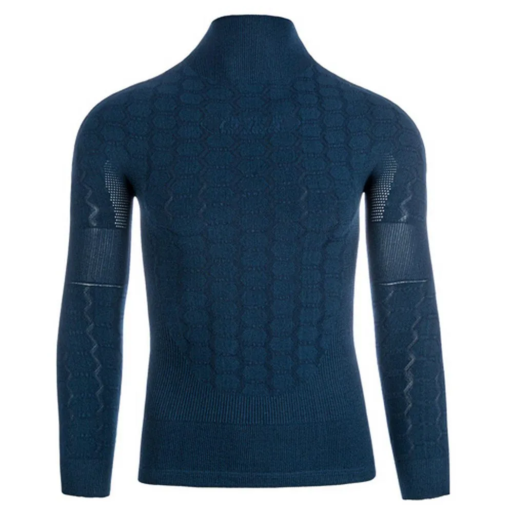 Q36.5 4 Plus Lange Mouwen Basislaag Blauw
