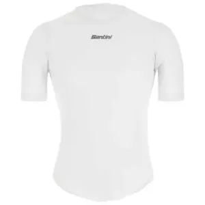 Santini Delta Cooling Korte Mouwen Basislaag Wit
