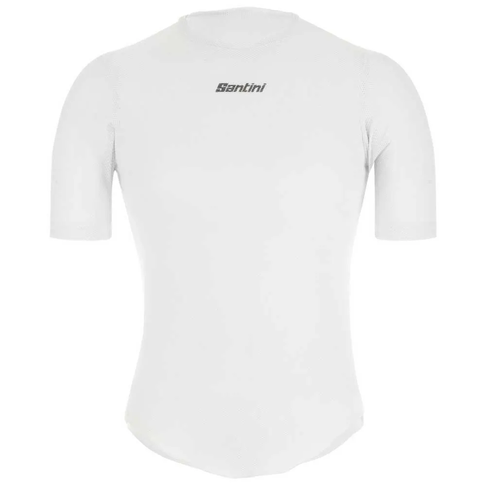 Santini Delta Cooling Korte Mouwen Basislaag Wit