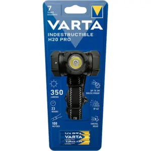 Varta Indestructible H20 Pro Hoofdlamp Zwart
