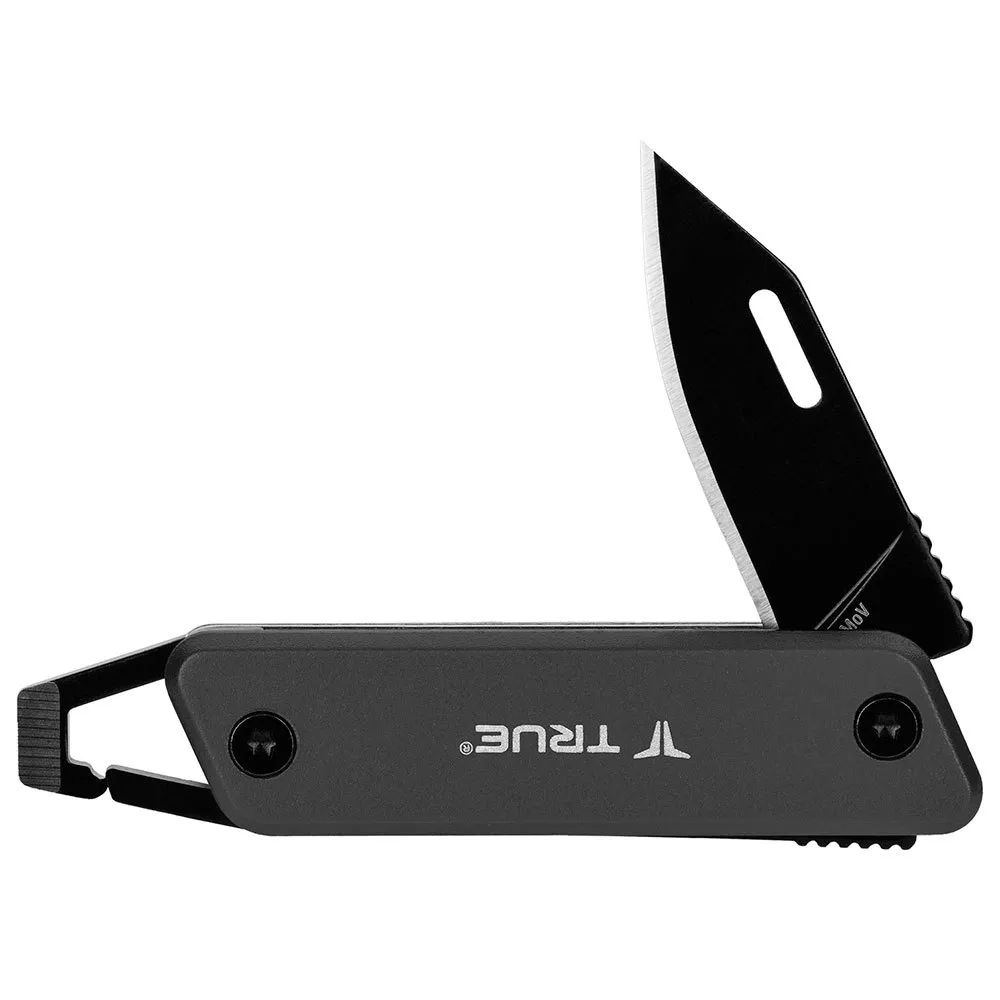 True Utility Modern Key Chain Knife Multitool Zwart
