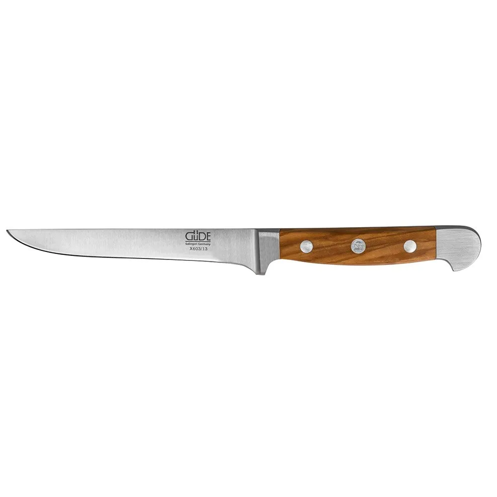 Gude Alpha Boning 13 Cm Mes Olijf