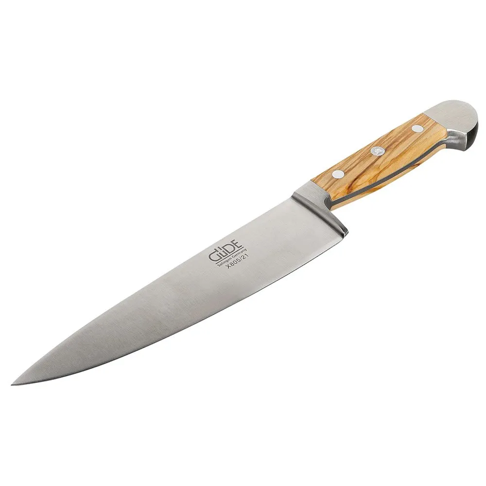 Gude Alpha Cooking 21 Cm Mes Olijf
