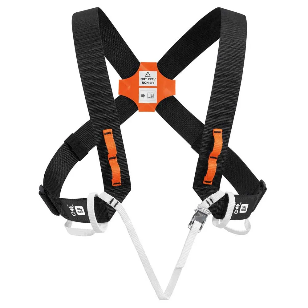 Petzl Explo Borsttuig Zwart