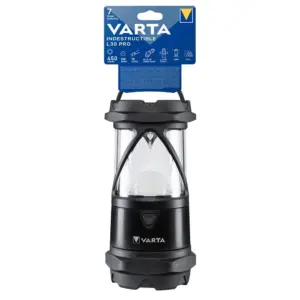 Varta Indestructible L30 Pro Extreme Durable Camping Light Lamp Zwart