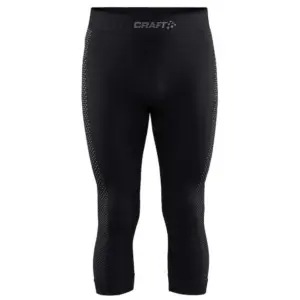 Craft Adv Warm Fuseknit Intensity Knicker 3/4 Basislaag Broek Zwart