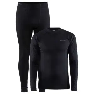 Craft Core Warm Lange Mouwen Basislaagset Zwart