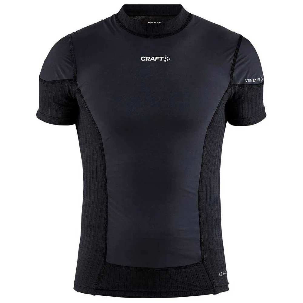 Craft Active Extreme X Wind Korte Mouwen Basislaag Zwart