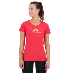 La Sportiva Footstep T-shirt Met Korte Mouwen Hibiscus
