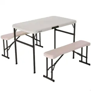 Lifetime Ultra-resistant Folding With 2 Benches Set Uv100 106x61x74 Cm Tafel