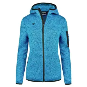 Izas Helsinki W Fleece Met Kap Turquoise