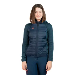 Izas Navasa W Fleece Met Kap Marineblauw