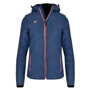 Izas Persia W Fleece Met Kap Marineblauw