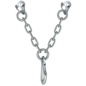 Fixe Climbing Gear Type V Draco Stainless Steel M12 Standplaats Zilver
