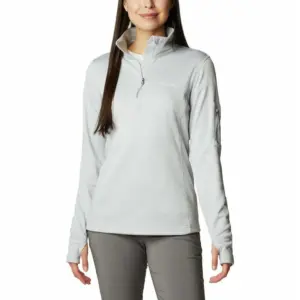 Columbia Park View™ Grid Fleece Met Halve Rits Grijs