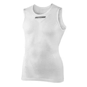 Biotonik Mesh Flex Mouwloos Basislaag Wit