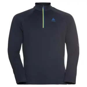 Odlo Besso Fleece Met Halve Rits Dark Sapphire