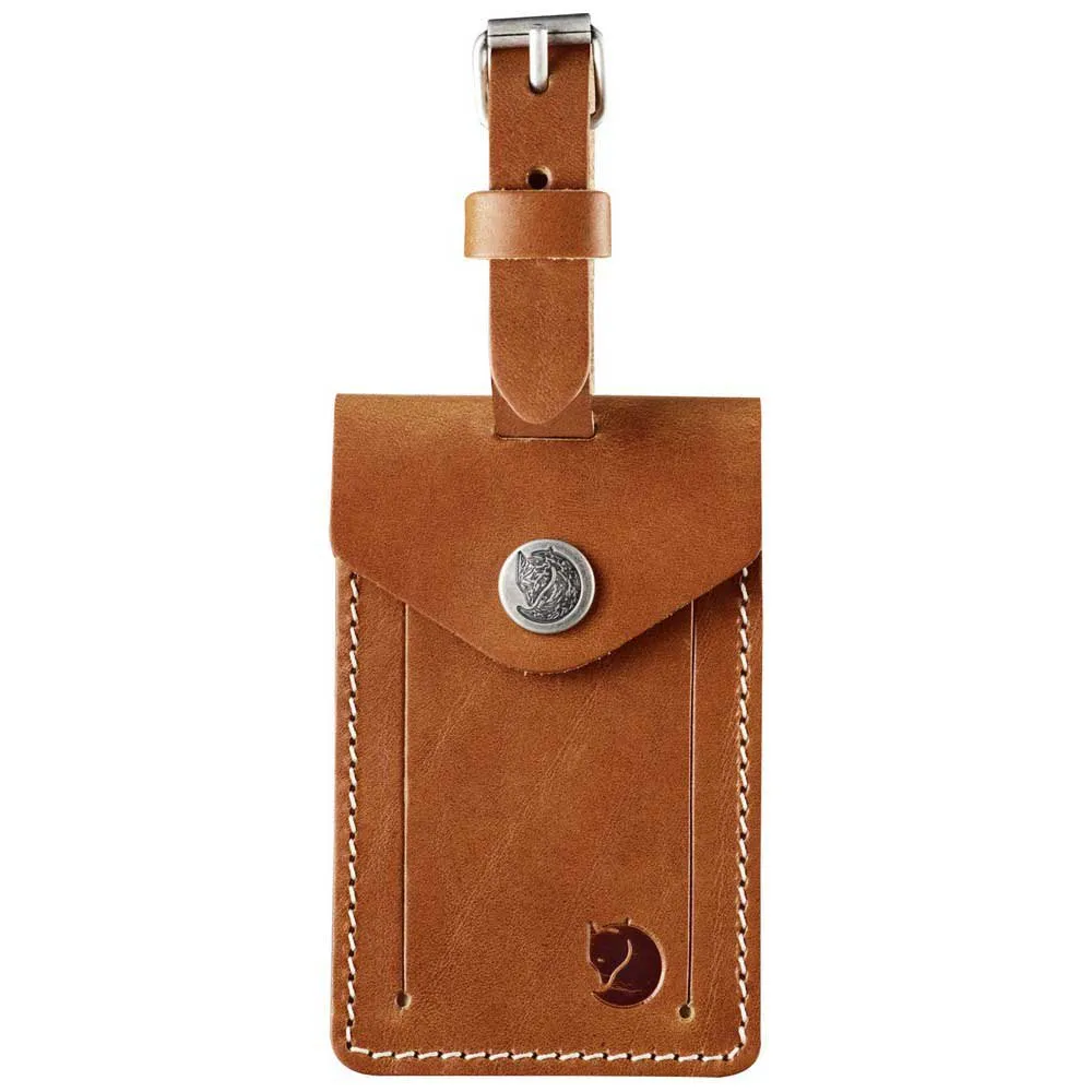 Fjällräven Leer Bagagelabel Lederen Cognac