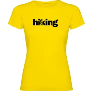 Kruskis Word Hiking T-shirt Met Korte Mouwen Geel