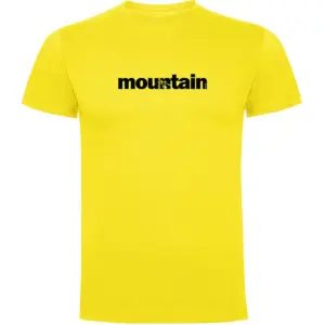 Kruskis Word Mountain T-shirt Met Korte Mouwen Geel