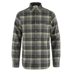 Fjällräven Singi Heavy Flannel Overhemd Met Lange Mouwen Grijs