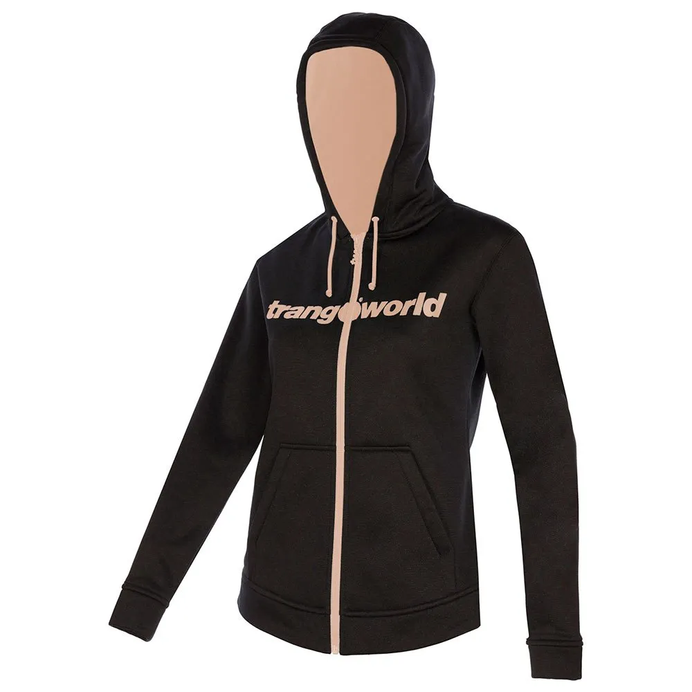 Trangoworld Liena Sweatshirt Met Rits Zwart
