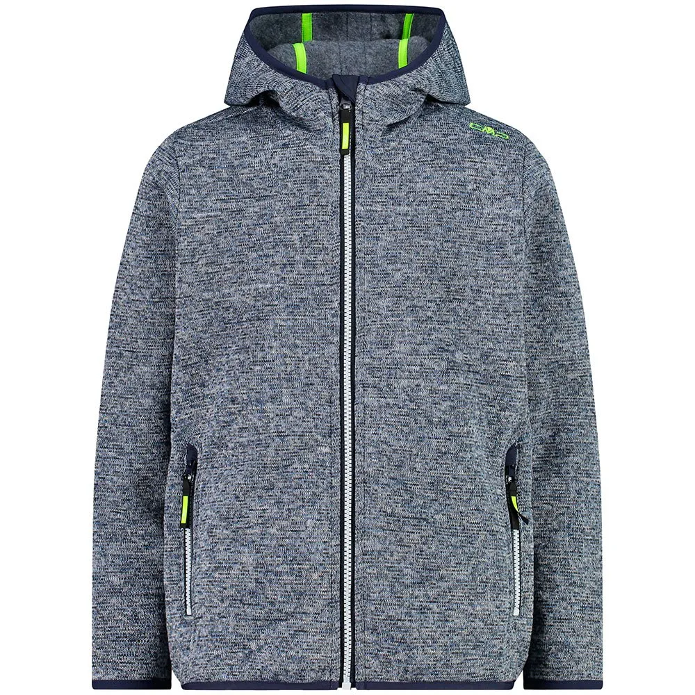 Cmp 31h1904 Fleece Met Kap Blauw