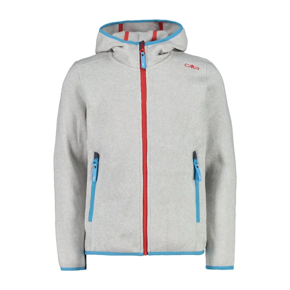 Cmp 3h19825 Fleece Met Kap Wit