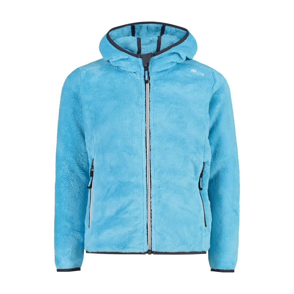 Cmp 38p1455 Fleece Met Kap Blauw
