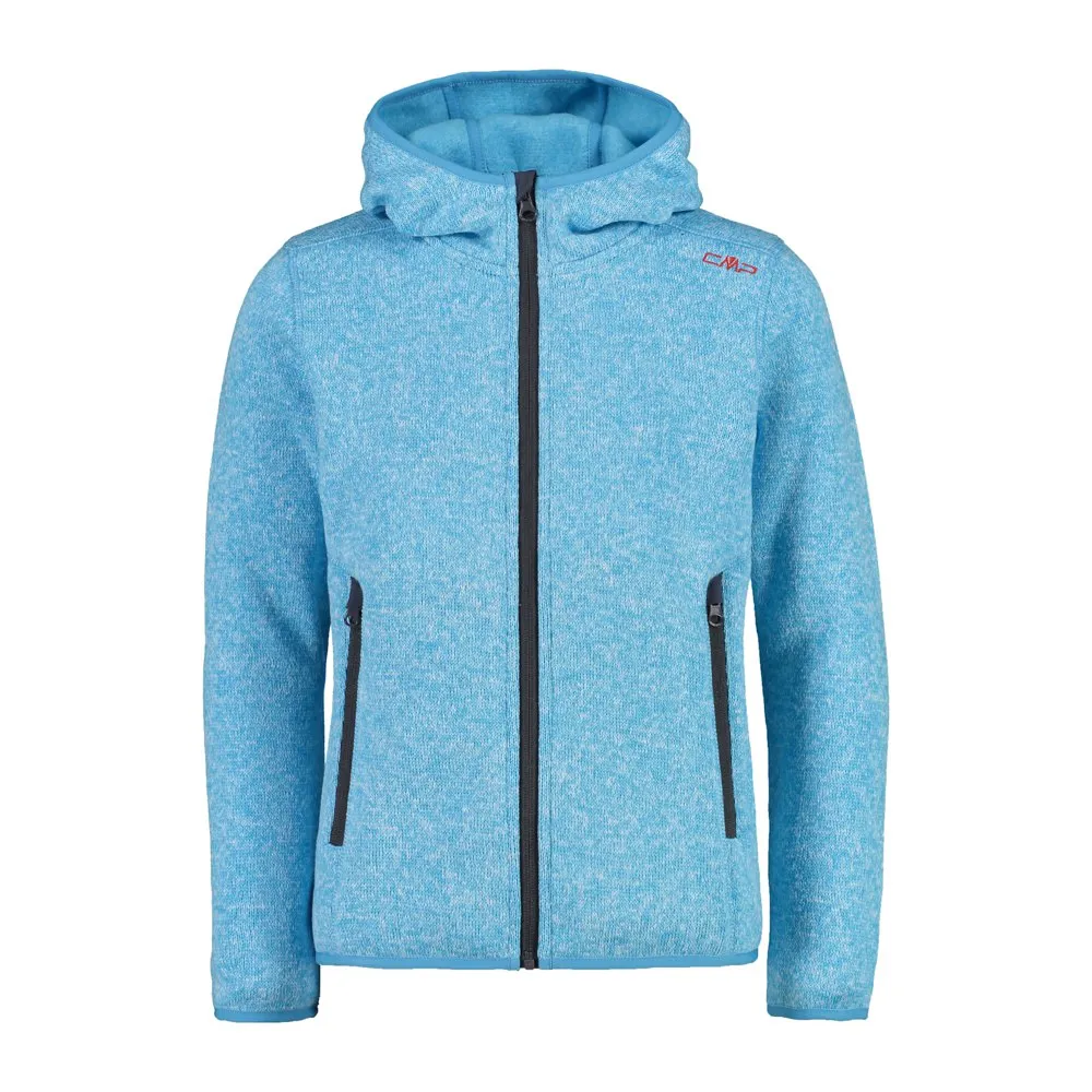 Cmp 3h19825 Fleece Met Kap Blauw