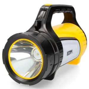 Edm Draagbare Multifunctionele Zaklamp En Powerbank 350 Lumens Zwart