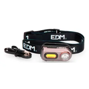 Edm 400 Lumens Hoofdlamp Zwart