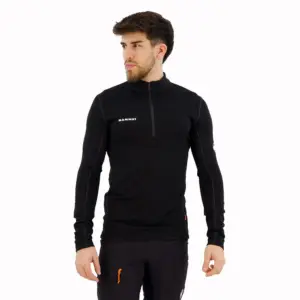 Mammut Aenergy Sweatshirt Met Halve Rits Zwart