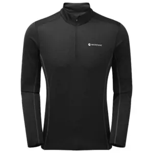 Montane Dart Half Rits Lange Mouw T-shirt Zwart