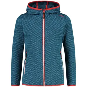 Cmp 31h1735 Fix Hood Fleece Met Volledige Rits Azzurro / Titanio