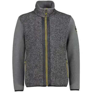 Cmp 31m3527 Fleece Met Volledige Rits Carbone Melange / Fumo Melange