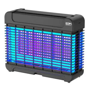 Edm Led-muggenval Met Kleefplaat 10w Zwart