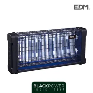 Edm 2x15w Elektrische Vliegenmepper Zwart