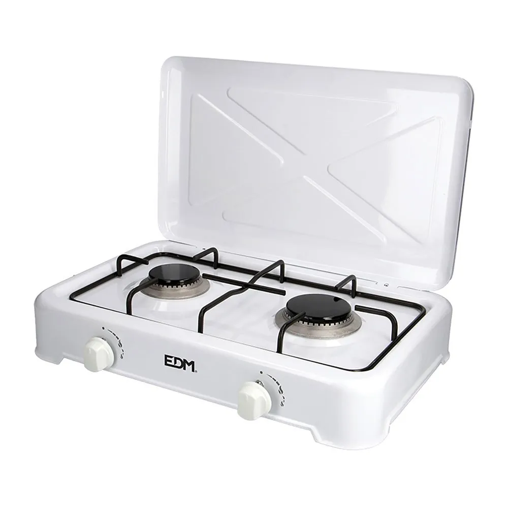 Edm Gascampingkeuken 2 Pits Zwart