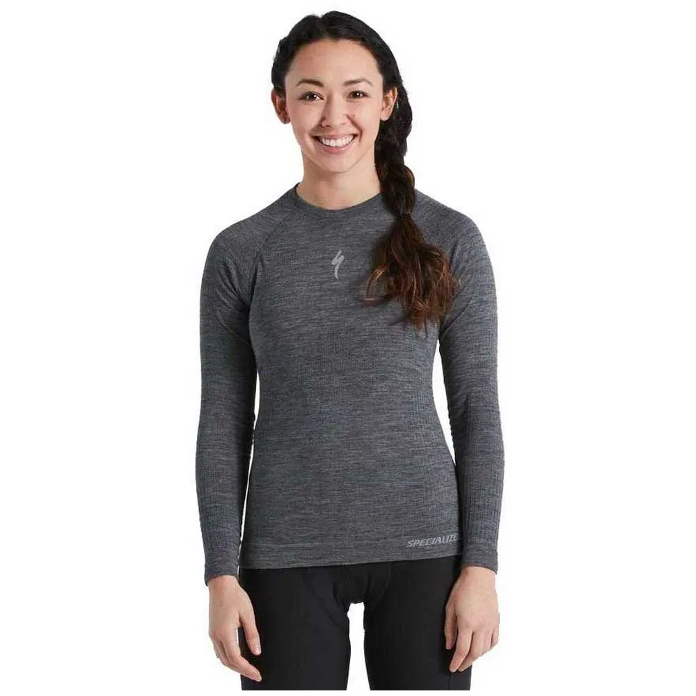 Specialized Merino Seamless Lange Mouwen Basislaag Grijs