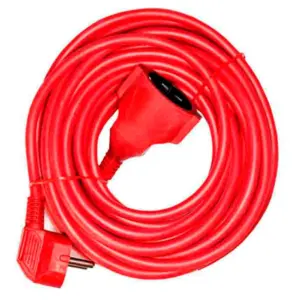 Edm Verlengsnoer 3×1.5 15 M Rood