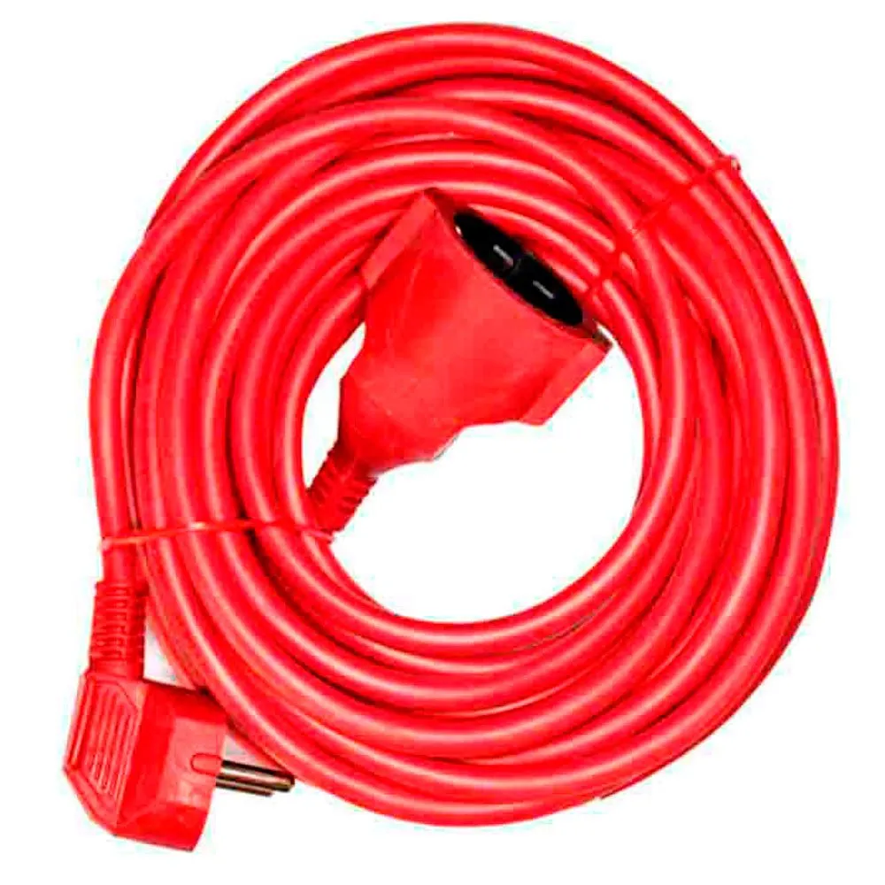Edm Verlengkabel 3×1.5 25 M Rood