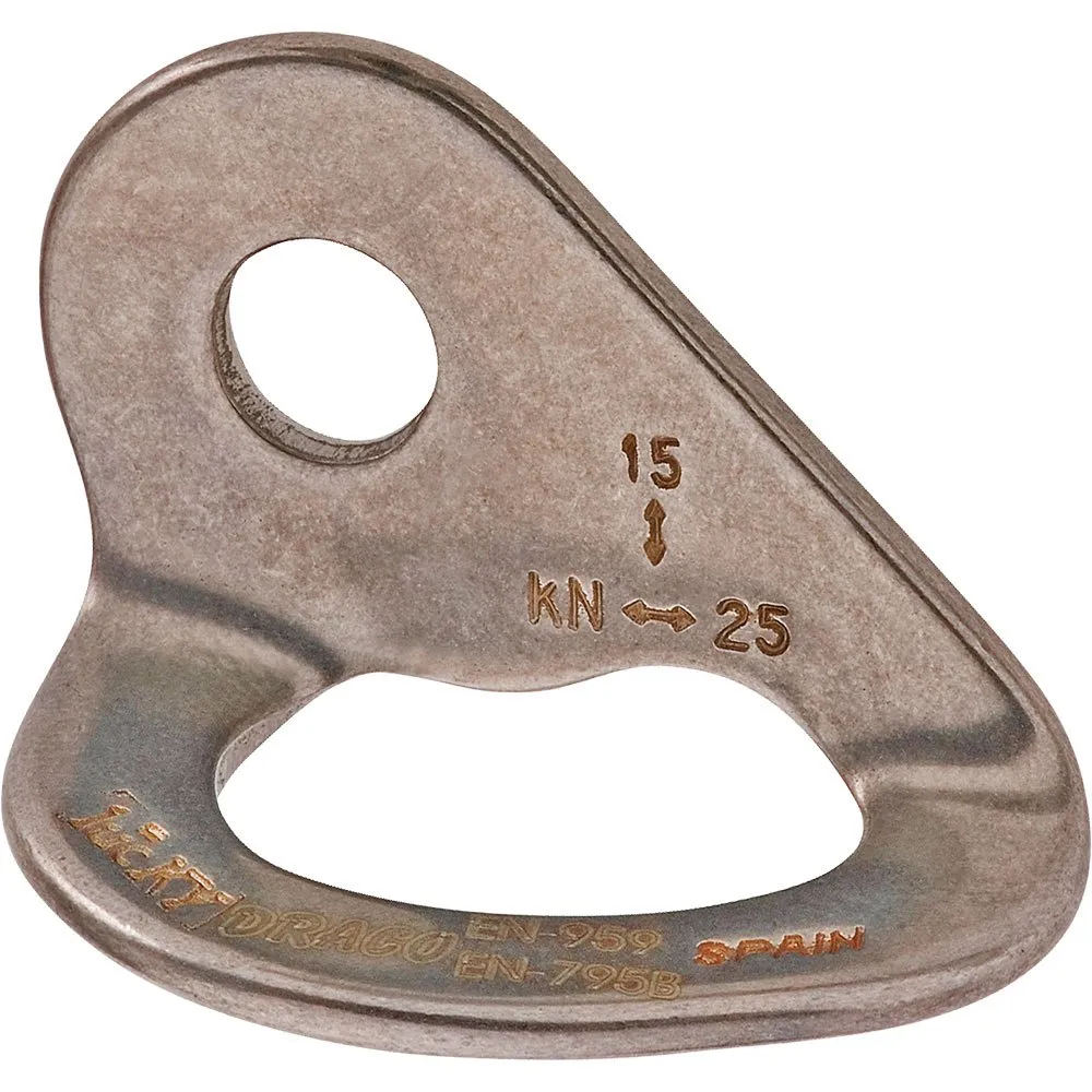 Edelrid Draco Hanger Rock Ankerplaat Zilver
