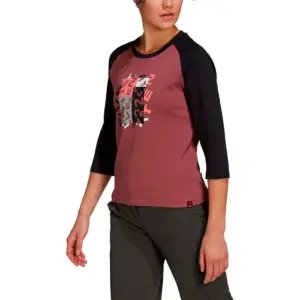 Five Ten Gfx T-shirt Met Lange Mouwen Quiet Crimson